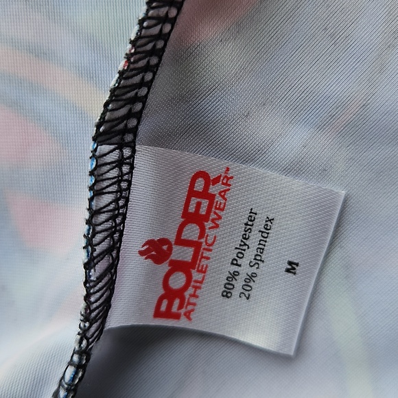 BOLDER ATHLETIC WEAR Skirt Skort Run, Tennis, Golf Geo Black Red Green NWOT- M - Picture 7 of 12